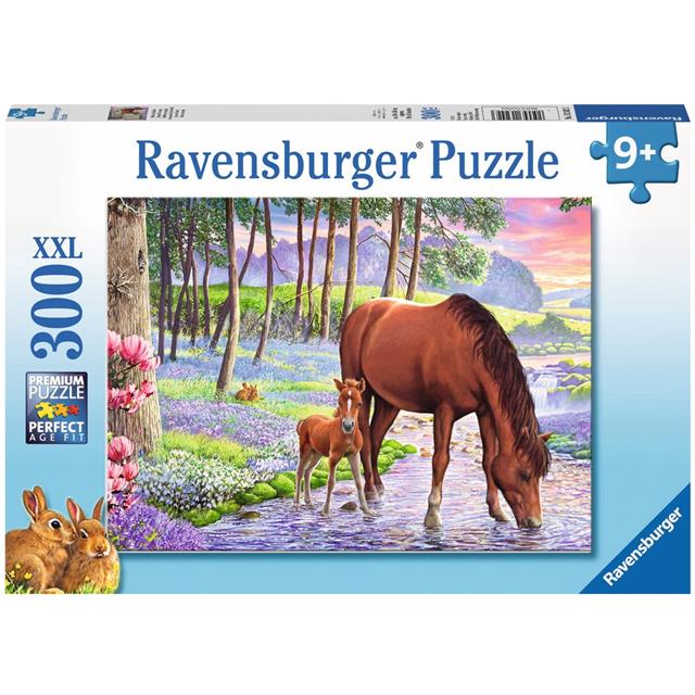 Ravensburger sestavljanka Konja v sončnem zahodu 300d