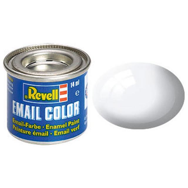 Revell BARVA 104 - Email Color, White, Gloss, 14ml, RAL 9010