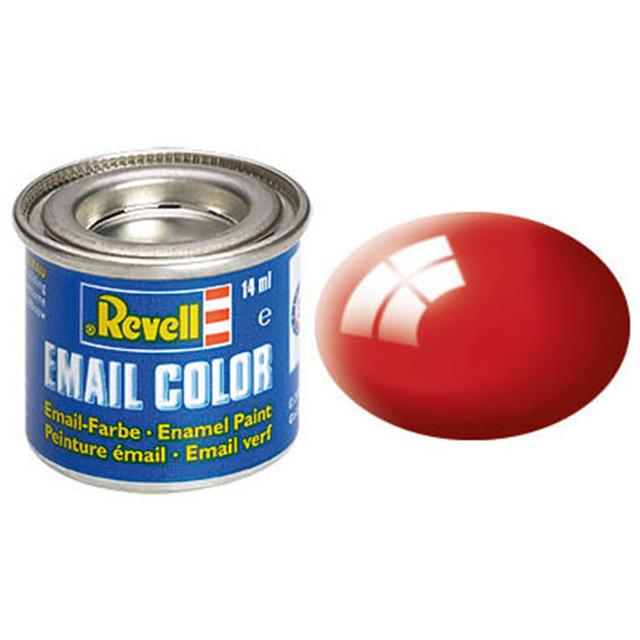 Revell email BARVA 131 - Fiery Red, Gloss, 14ml, RAL 3000