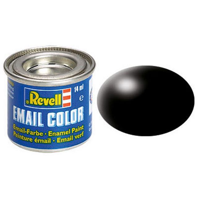 Revell email BARVA 302 - Black, Silk, 14ml, RAL 9005