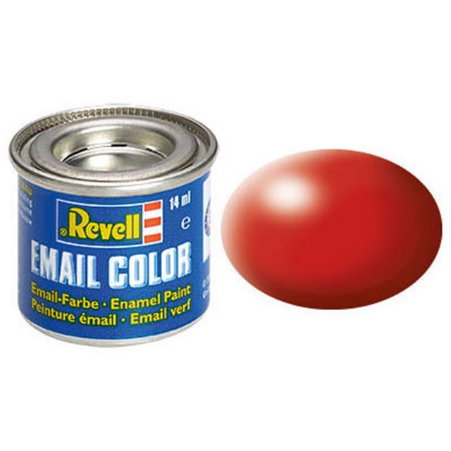 Revell email BARVA 330 - Fiery Red, Silk, 14ml, RAL 3000