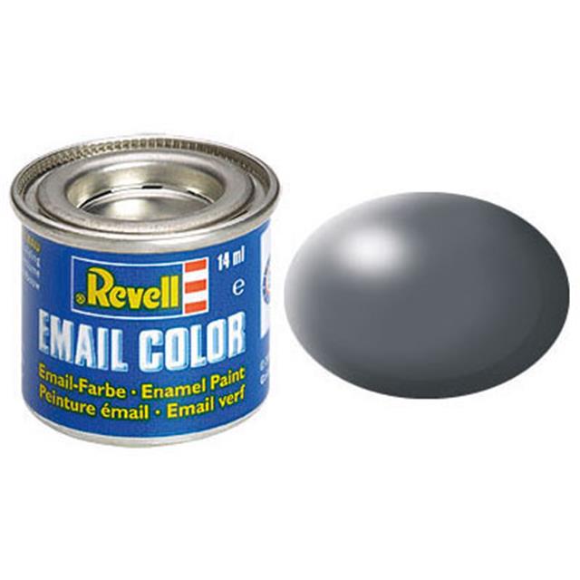 Revell EMAIL barva 378 - Dark Grey, Silk, 14 ml, RAL 7012