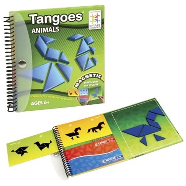 Smart Games TANGOES, Zloženka živali 48 izzivov), magn. potovalna igra sgt 121