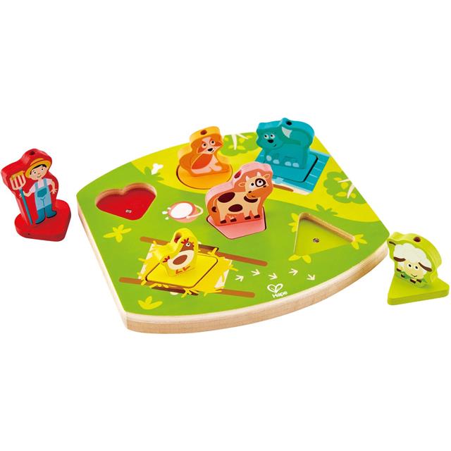 HAPE Puzzle z zvokom - na kmetiji