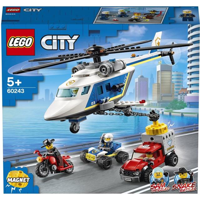 Lego City 60243 Pregon s policijskim helikopterjem